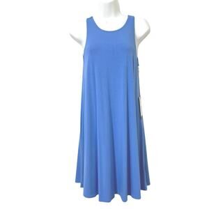Free Fly Womens Bamboo Flex Sleeveless Beach Pool Dress UPF50+ Popover S Blue